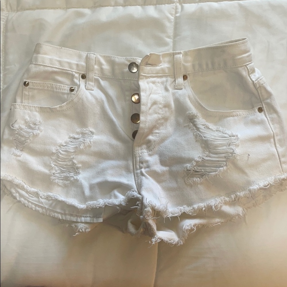 Forever 21 White Shorts